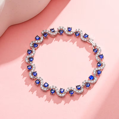 Blå Kristallarmband | Tillsammans mot Diabetes