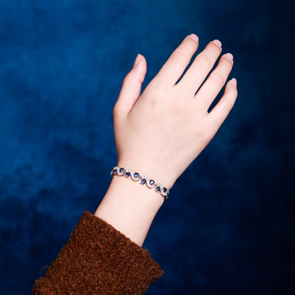 Blå Kristallarmband | Tillsammans mot Diabetes