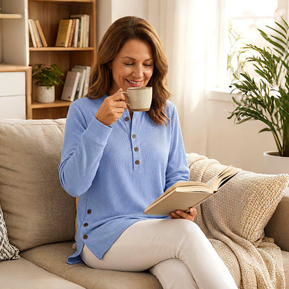 Arelia™ - Löst Stickad Topp