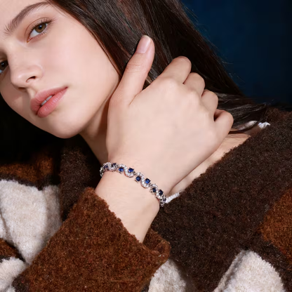 Blå Kristallarmband | Tillsammans mot Diabetes