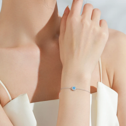 Blommig Blå Armband | Tillsammans mot Diabetes