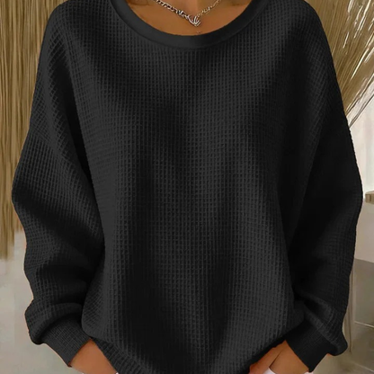 Amelia™- Vaffelstrikket Myk Sweatshirt