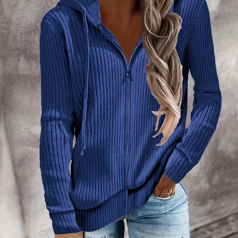 Elina™ – Stickad Hoodie