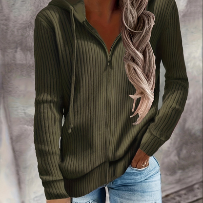 Elina™ – Stickad Hoodie