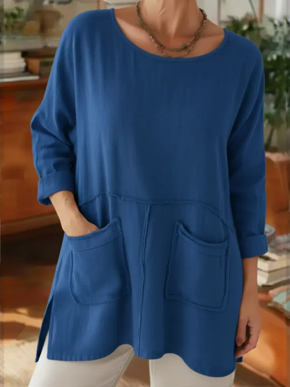 Aria™ - Avslappnad Linne Topp