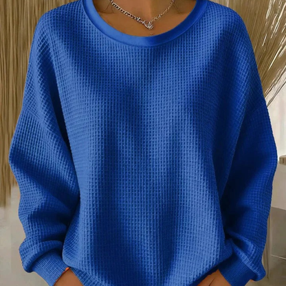 Amelia™- Vaffelstrikket Myk Sweatshirt