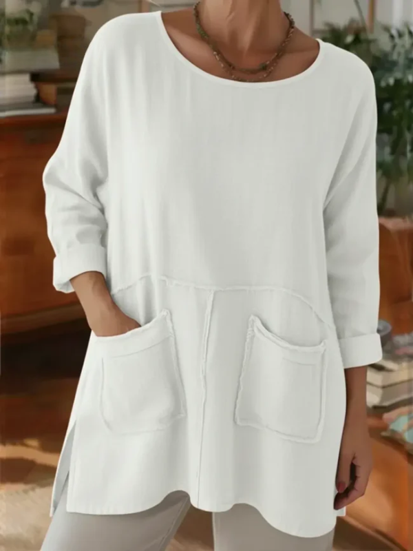 Aria™ - Avslappnad Linne Topp