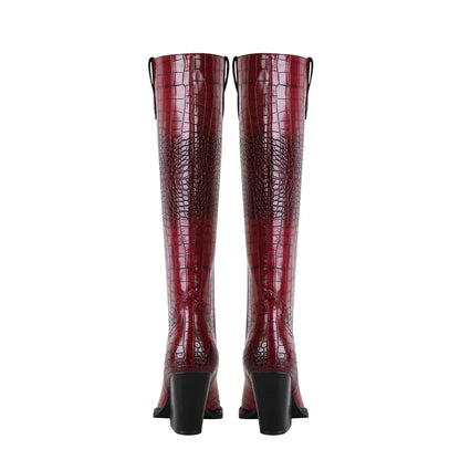 Amara™ - Krokodilskinnsstövlar