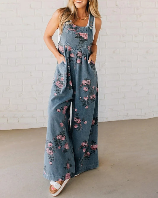 Viona™ - Streetwear Blommig Jumpsuit