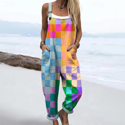 Willa™ - Grafik Ärmlös Jumpsuit