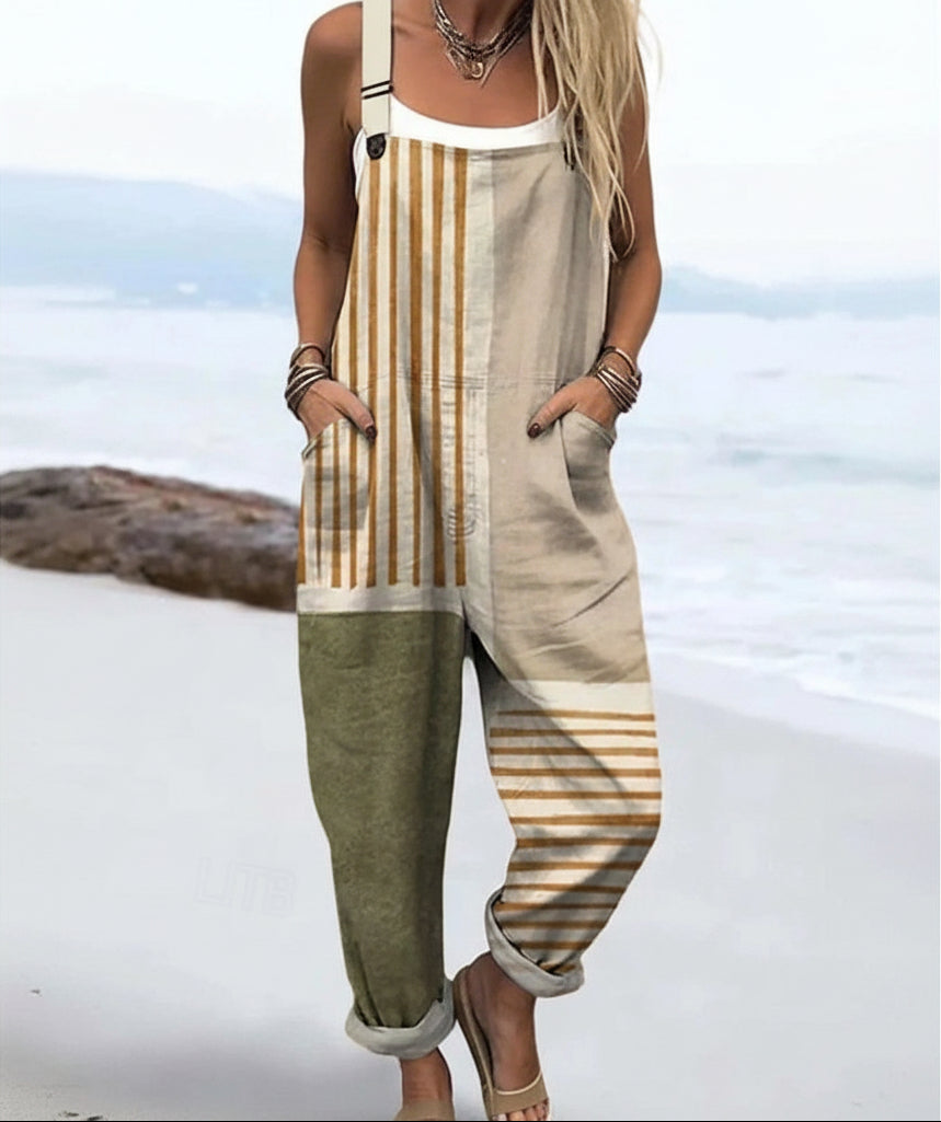 Willa™ - Grafik Ärmlös Jumpsuit