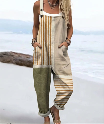 Willa™ - Grafik Ärmlös Jumpsuit